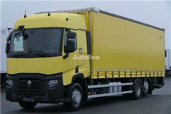 Renault T 460 Curtain side 9,15 m + tail lift