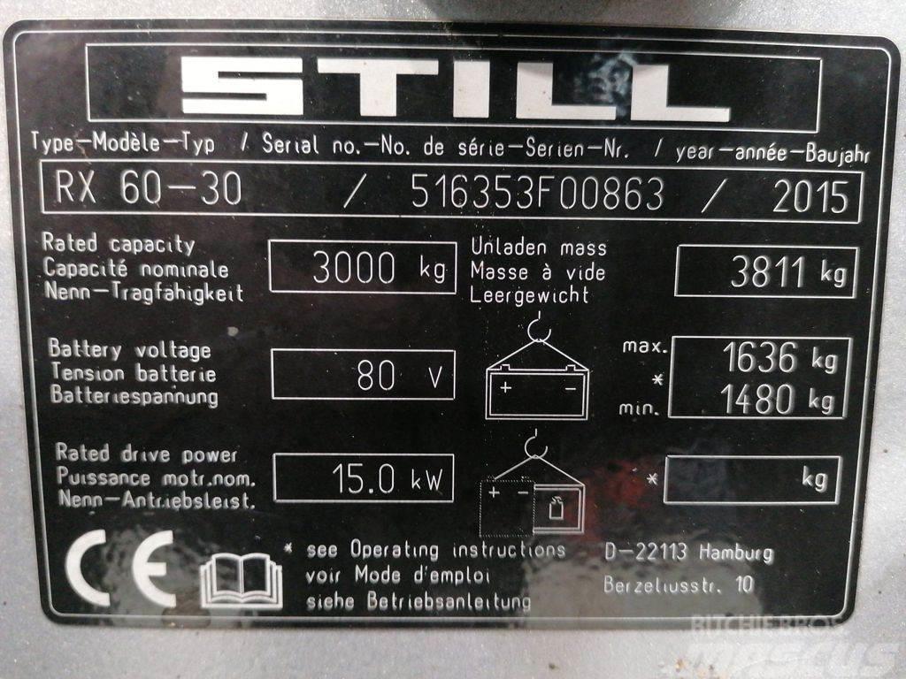 Still RX60-30 Ηλεκτρικά περονοφόρα ανυψωτικά κλαρκ