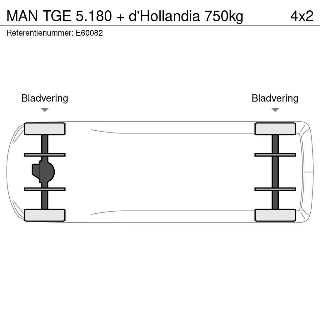 MAN TGE 5.180 + d'Hollandia 750kg Άλλα Vans