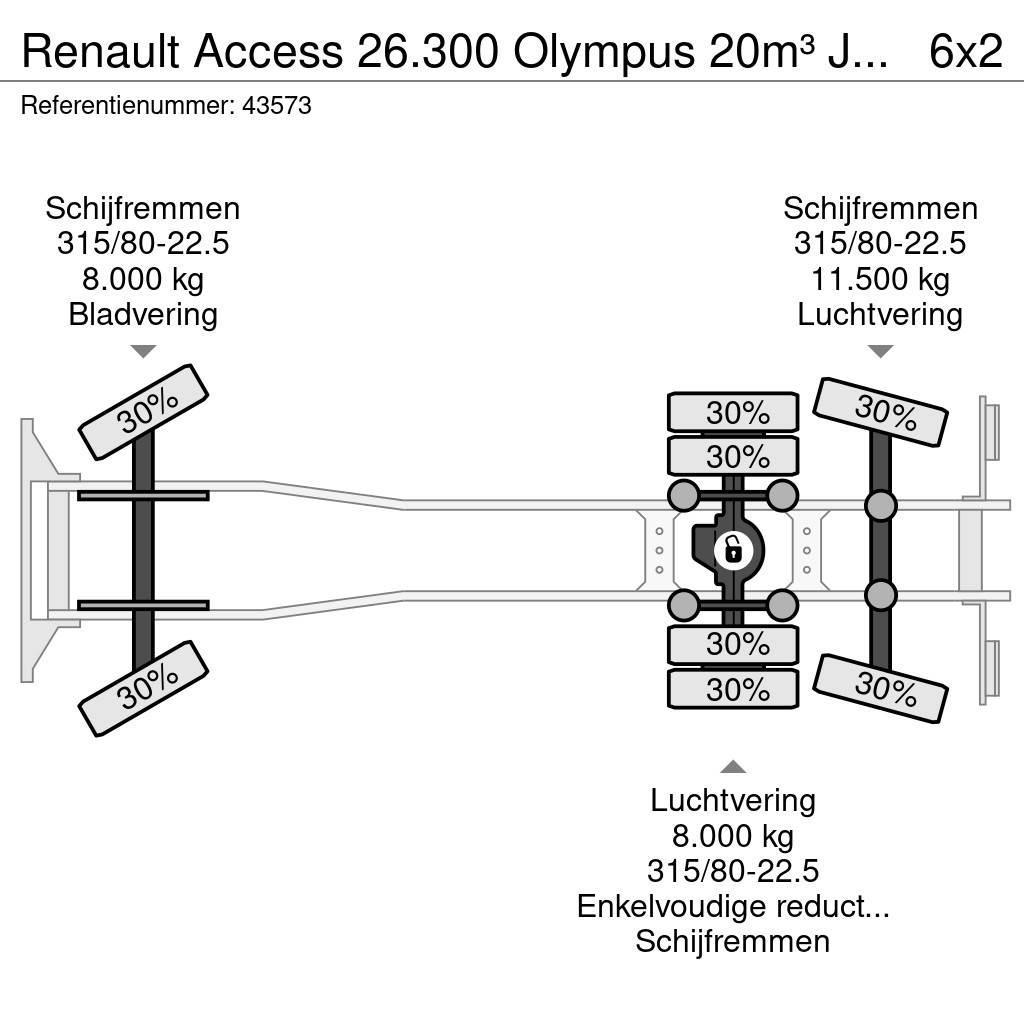Renault Access 26.300 Olympus 20m³ Just 187.041 km! Απορριμματοφόρα