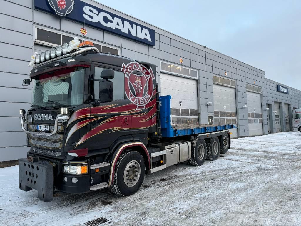 Scania Scania R580lb8x4*4 full plog Hook lift trucks