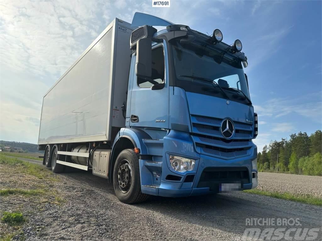 Mercedes-Benz Antos 6x2 Box truck w/ fridge/freezer unit. Box body trucks
