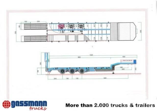  Andere FSML 2 B1, mit Lift-/Lenkachse, faltbare Ra Low loader-semi-trailers