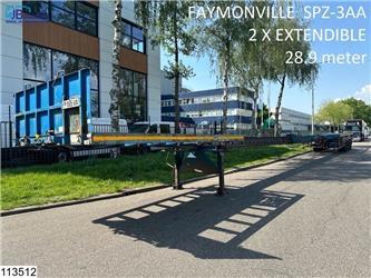 Faymonville open laadbak 2 x extendable, 28.9 mtr