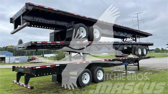 Wabash 48' STEEL AIR SLIDER, FET INCLUDED Flatbed/Dropside semi-trailers