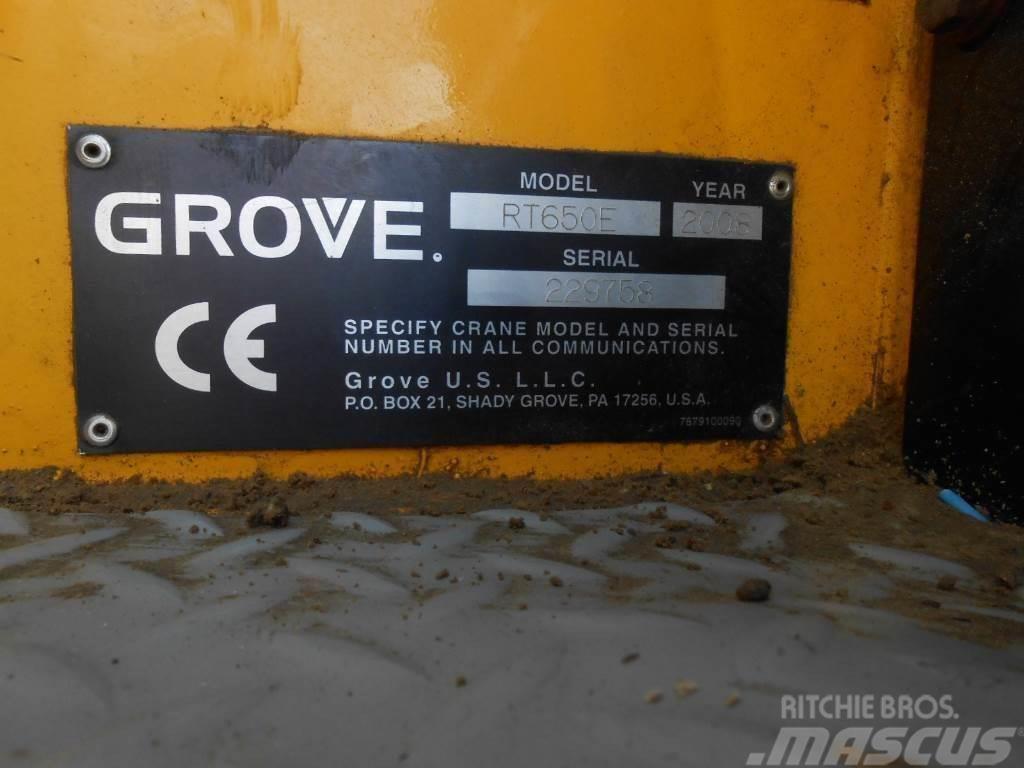 Grove RT 650 E Rough terrain cranes