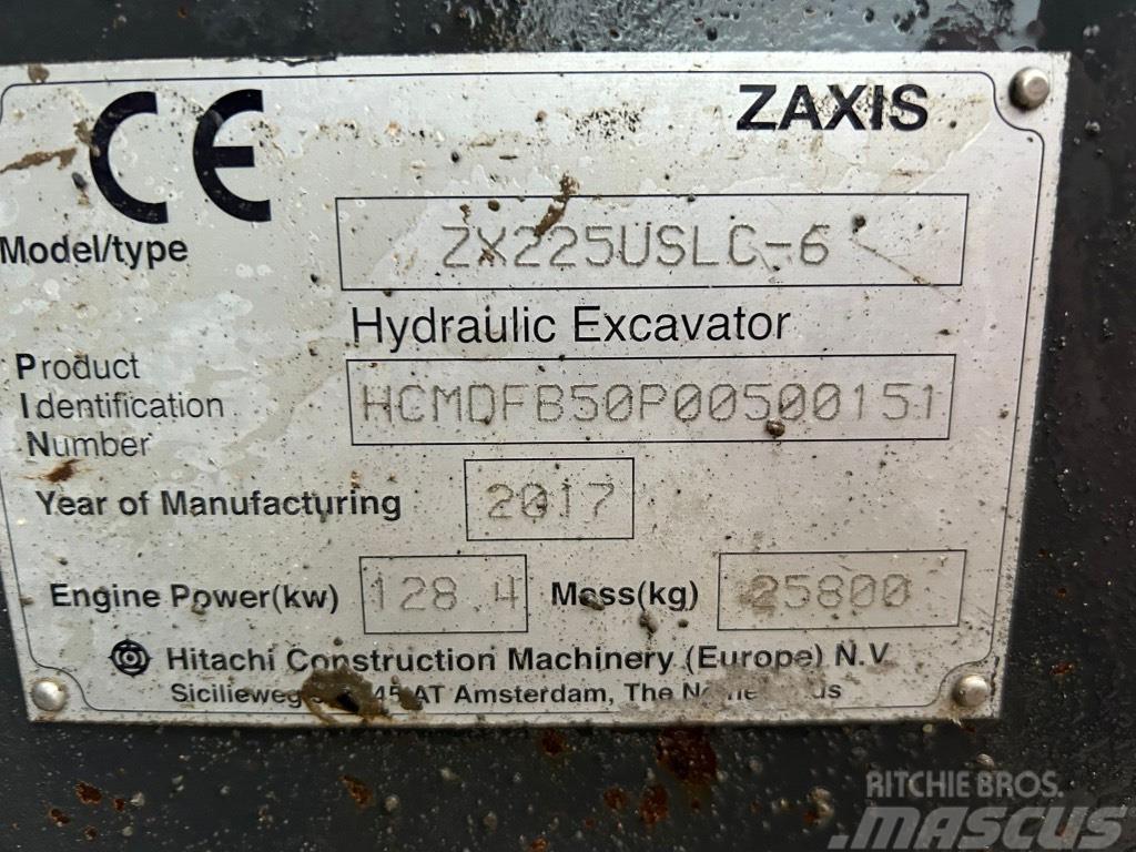 Hitachi ZX225 USLC-6 Crawler excavators