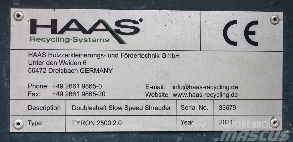 Haas TYRON 2500 2.0 Waste Shredders
