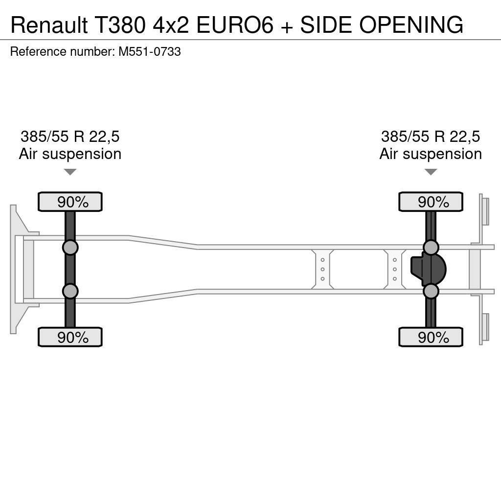 Renault T380 4x2 EURO6 + SIDE OPENING Box body trucks
