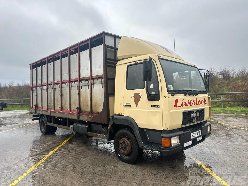 MAN 8.163 LC W/19FT CATTLE BOX Animal transport trucks