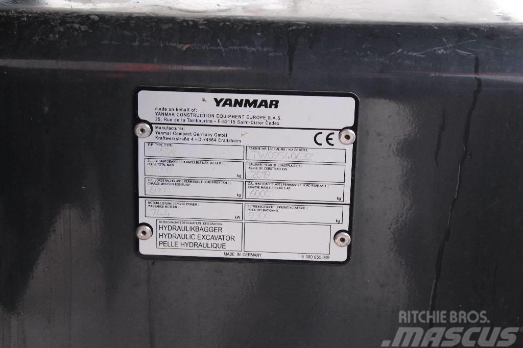 Yanmar B 95 W / Engcon EC-Oil, Rasvari, Lämmitin, ym! Wheeled excavators