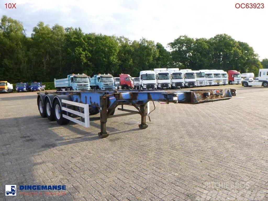 SDC 3-axle container trailer 20-30 ft + ADR Containerframe semi-trailers