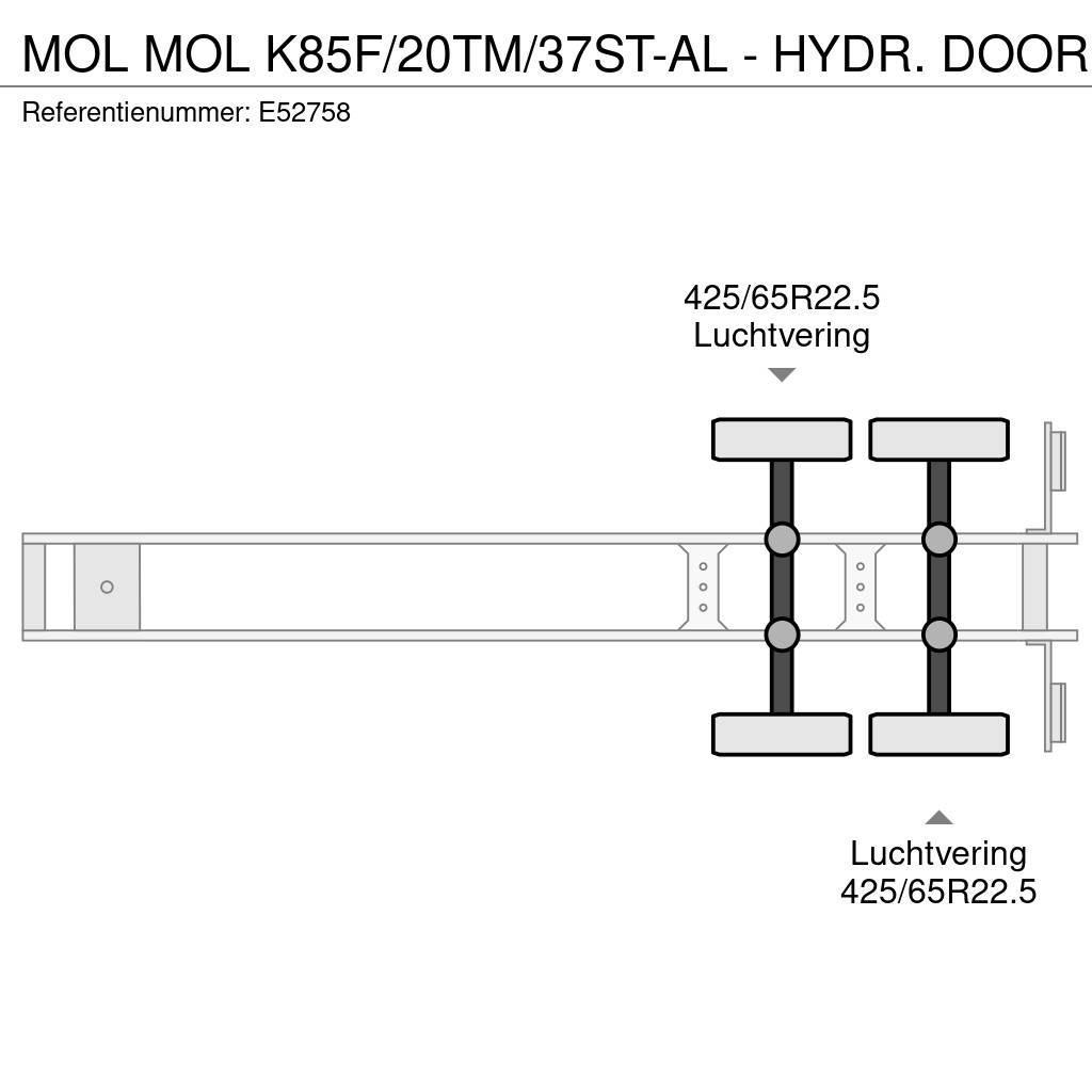 MOL K85F/20TM/37ST-AL - HYDR. DOOR Tipper semi-trailers