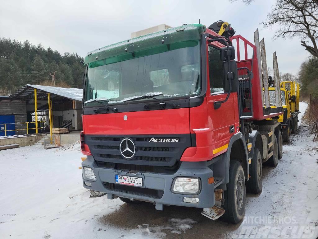 Mercedes-Benz Actros 4144 AK 8x8 + Palfinger Epsilon E165Z76 Hook lift trucks