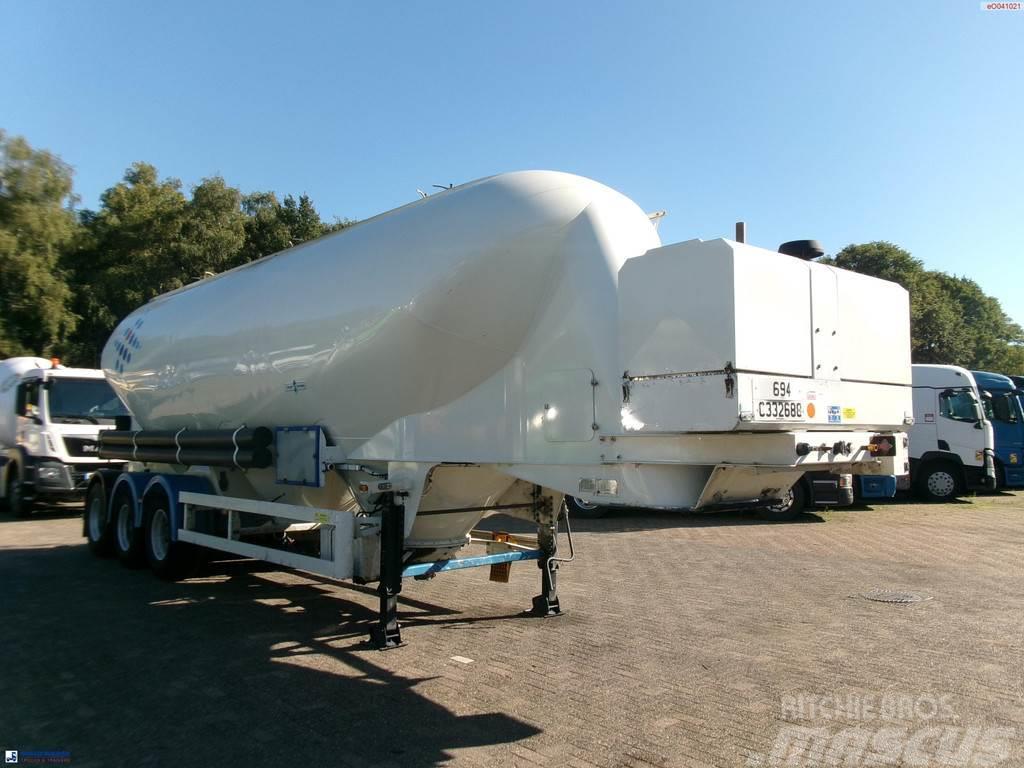 Spitzer Powder tank alu 43 m3 / 1 comp + compressor Tanker semi-trailers