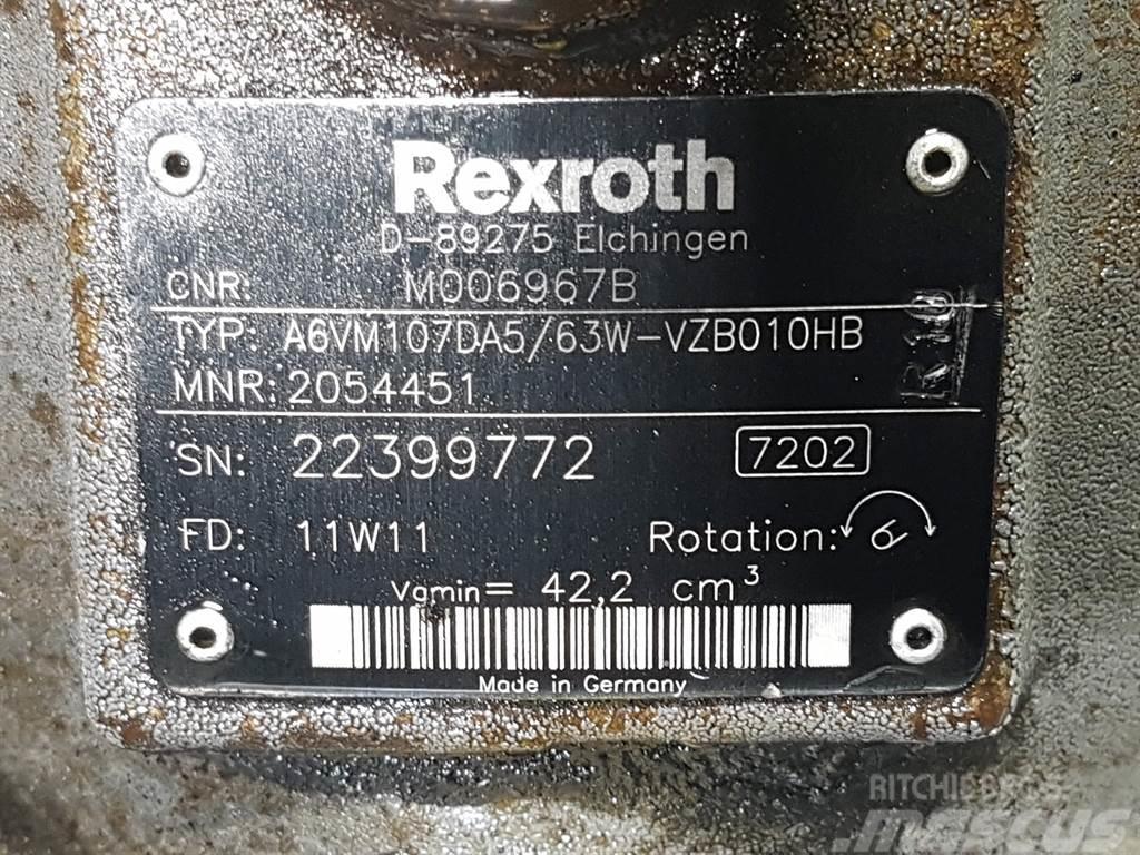 Rexroth A6VM107DA5/63W-R902054451-Drive motor/Fahrmotor Hydraulics
