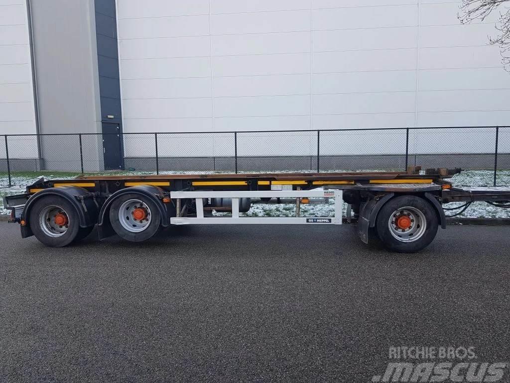 GS Meppel GS container aanhanger 3 asser liftas Containerframe trailers