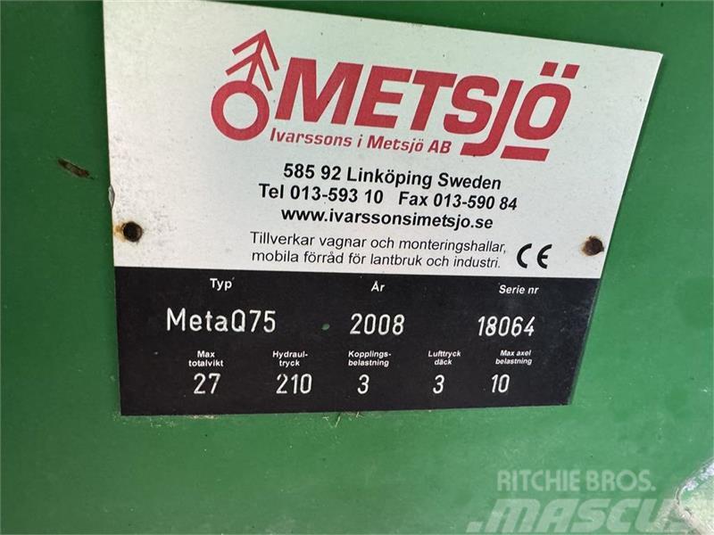 Metsjö MetaQ 75 Skiftelandsvogn General purpose trailers