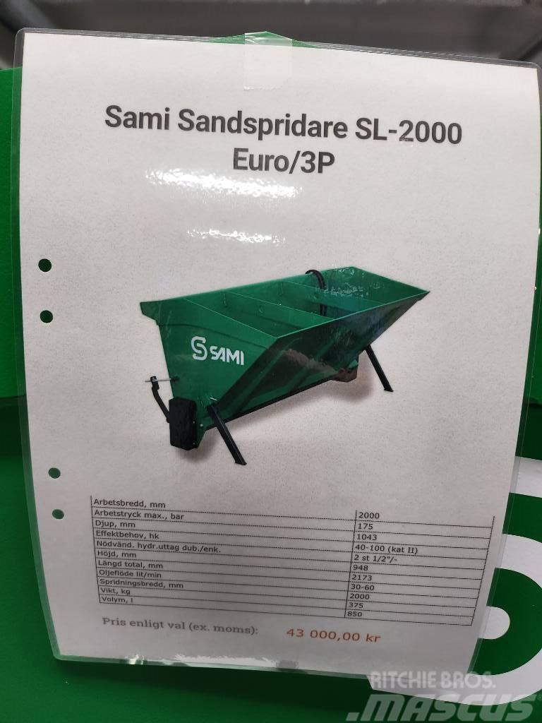 Sami Sandspridare SL 2000 euro / 3p  sms trima DEMO Sand and salt spreaders