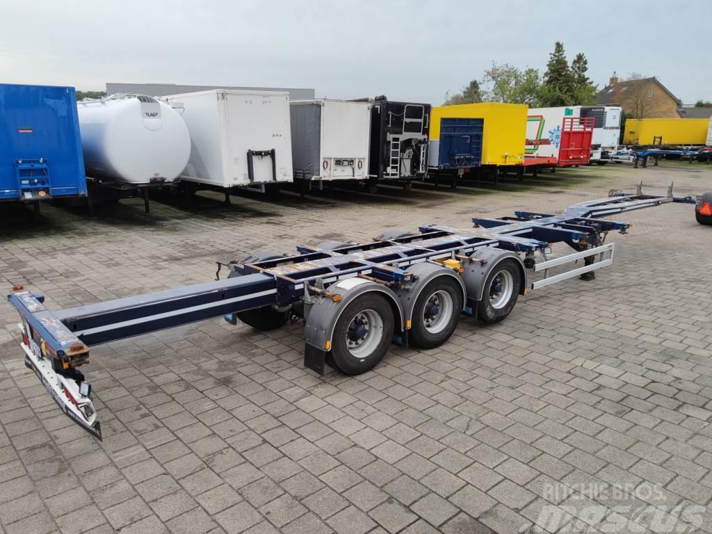 D-tec PORTMASTER VCC-01 3-Axles BPW - Drumbrakes - Lift- Containerframe semi-trailers