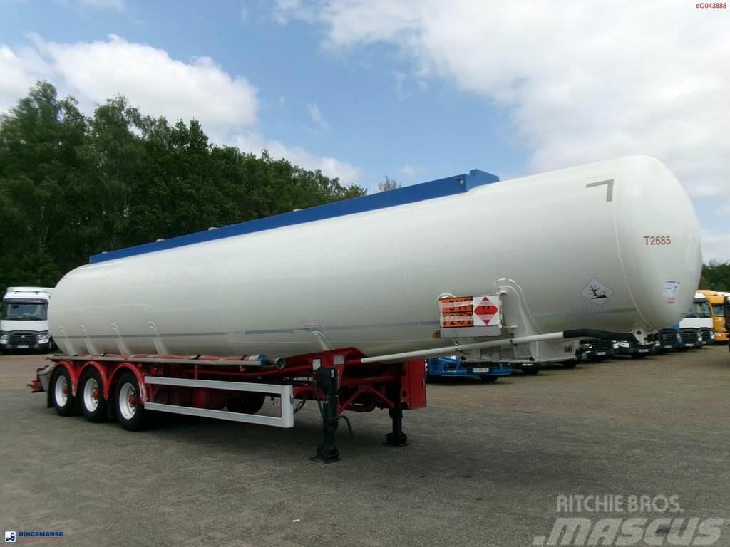 Feldbinder Fuel tank alu 44.6 m3 + pump Tanker semi-trailers