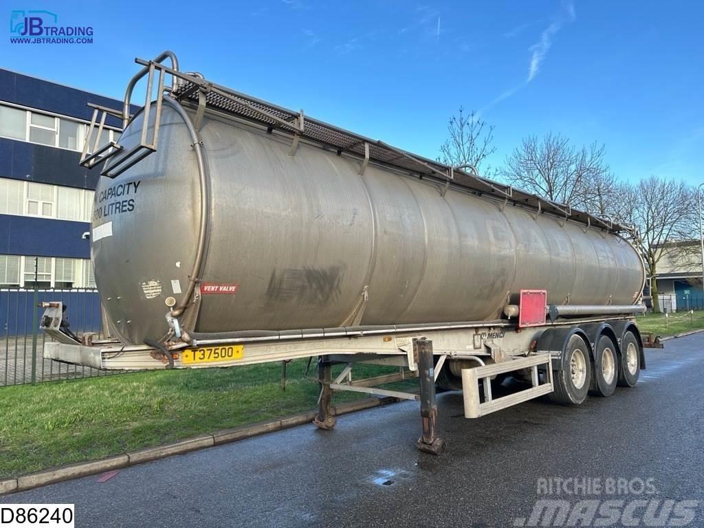 Menci Chemie 37100 liter RVS chemie tank, 1 Compartment Tanker semi-trailers