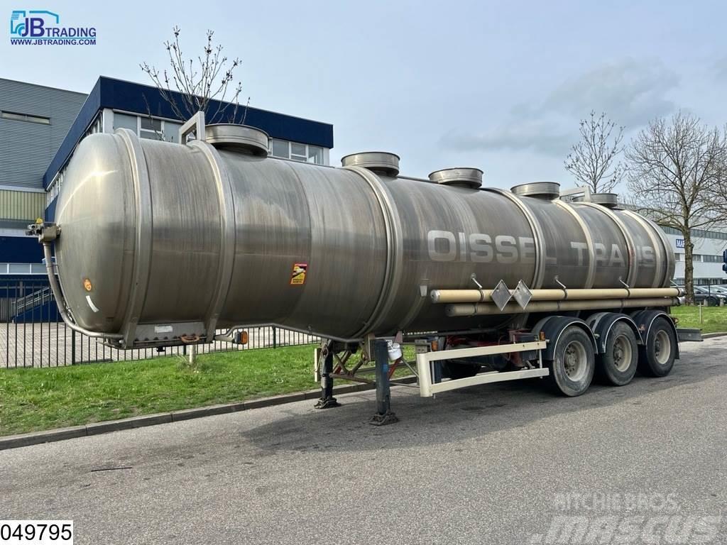 Magyar Chemie 37500 Liter RVS Tank, 1 Compartment Tanker semi-trailers