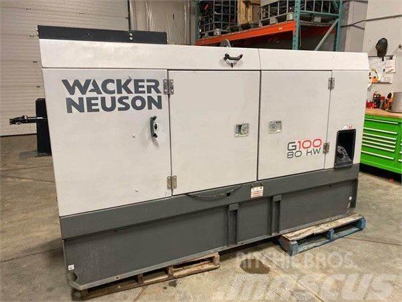 Wacker Neuson G100 80kW Skid Mount Generator Other Generators