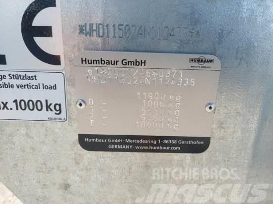 HUMBAUR HTK115024 TANDEM 3-SEITENKIPPER VERZINKT, Tipper trailers