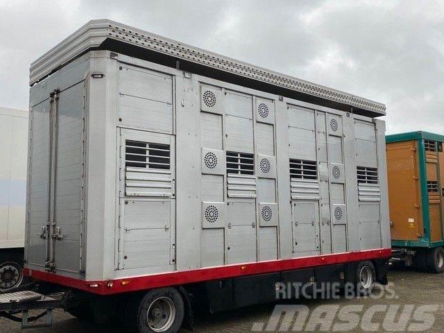Stehmann 3 Stock Ausahrbares Dach Vollalu Animal transport trailers
