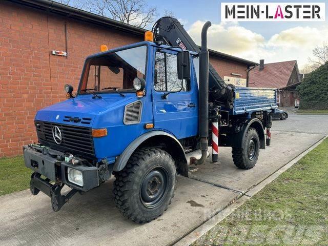 Unimog U 1250 Hiab 090 Kran 13 m max. 4,5 t Zapfwelle Crane trucks