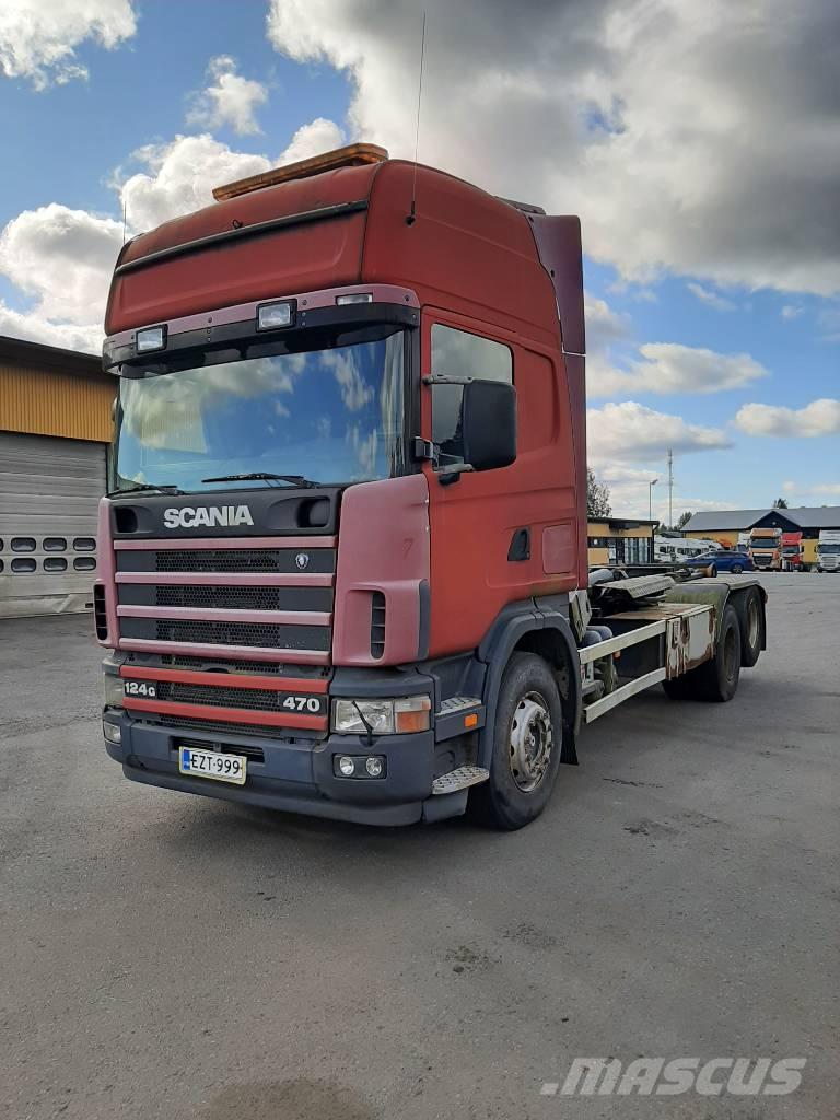 Scania R 124 Φορτηγά ανατροπή με γάντζο