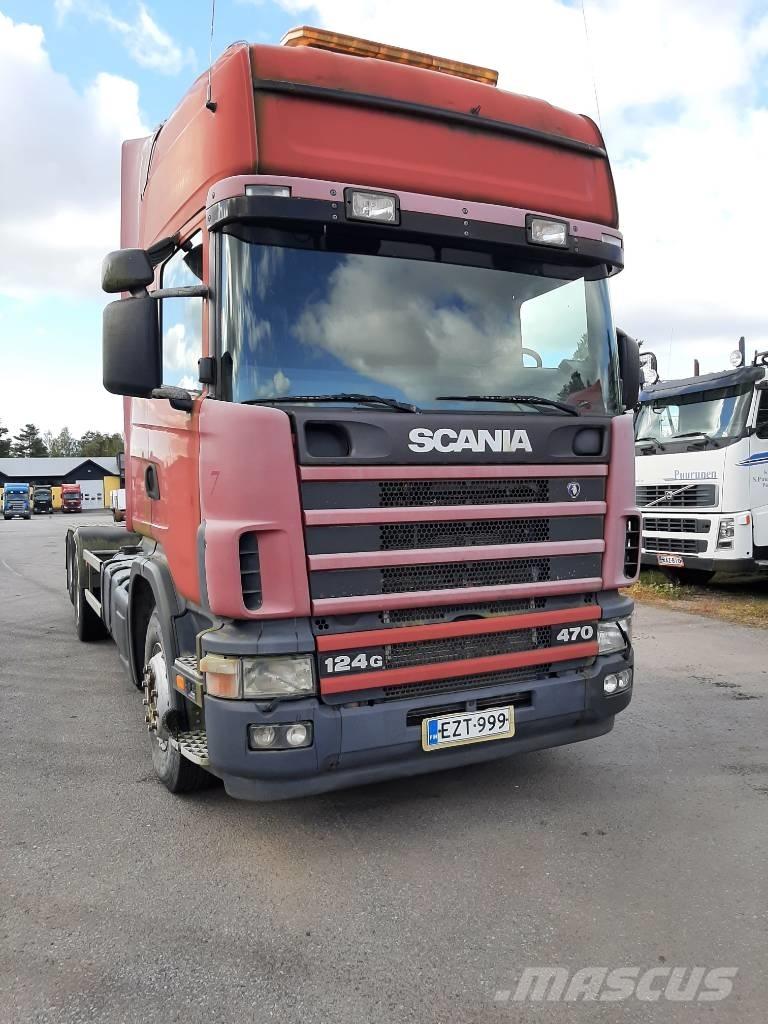 Scania R 124 Φορτηγά ανατροπή με γάντζο