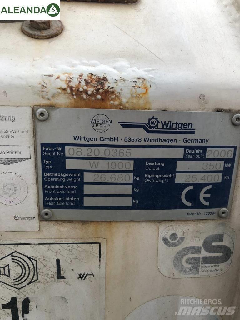 Wirtgen W1900 Επεξεργασίας επίστρωσης ασφάλτου