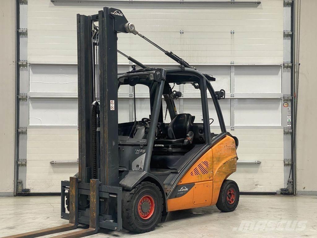 Linde H35T-02 Περονοφόρα ανυψωτικά κλαρκ με φυσικό αέριο LPG