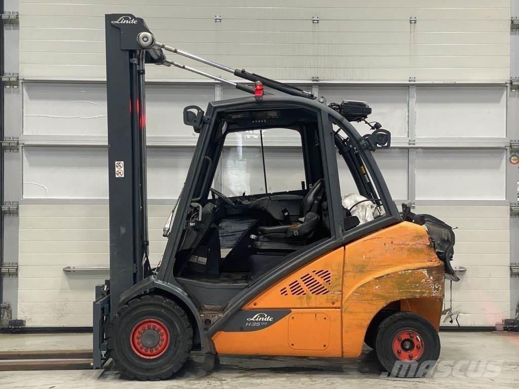 Linde H35T-02 Περονοφόρα ανυψωτικά κλαρκ με φυσικό αέριο LPG