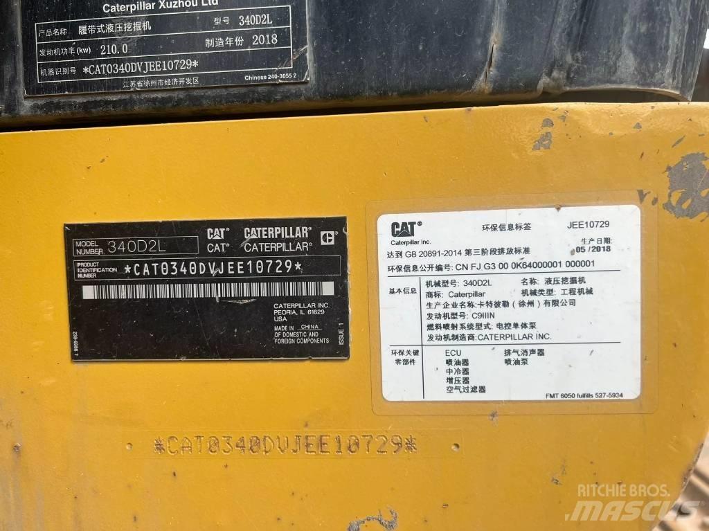 CAT 340D2L Εκσκαφείς με ερπύστριες