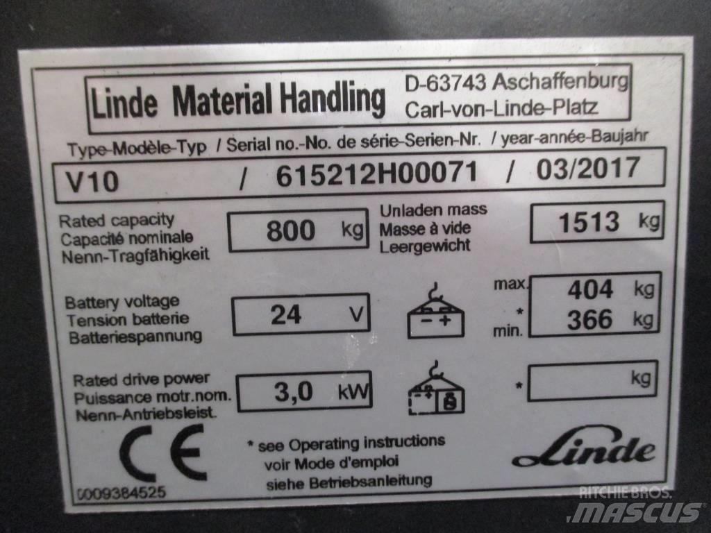 Linde V 10 Περονοφόρο ανυψωτικό συλλογής παραγγελιών μεγάλου ύψους