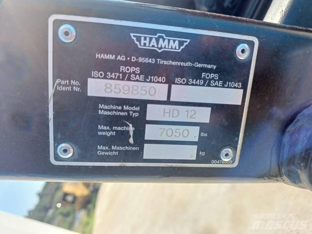 Hamm HD 12 Οδοστρωτήρες διπλού κυλίνδρου