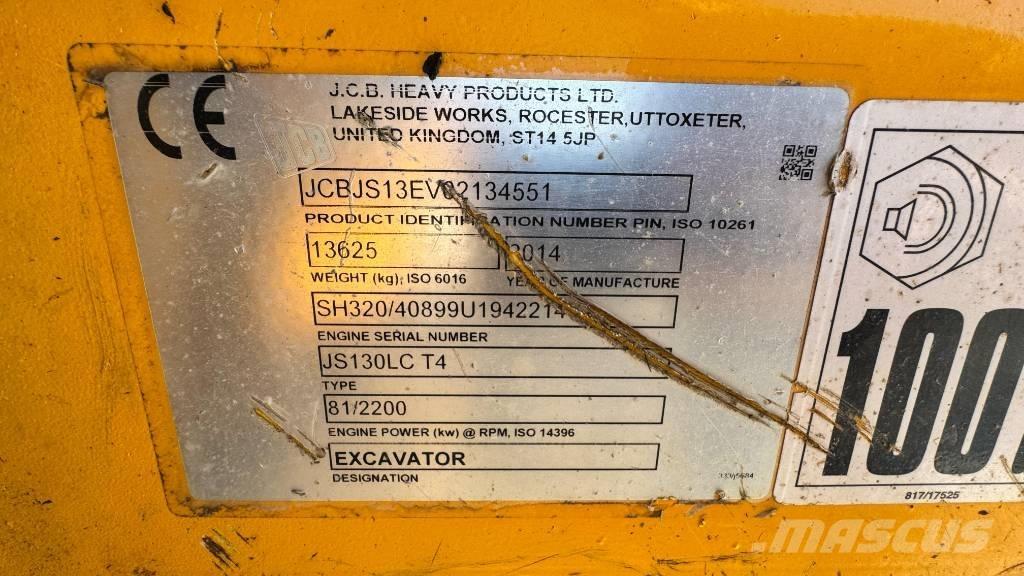 JCB JS 130 LC Εκσκαφείς με ερπύστριες