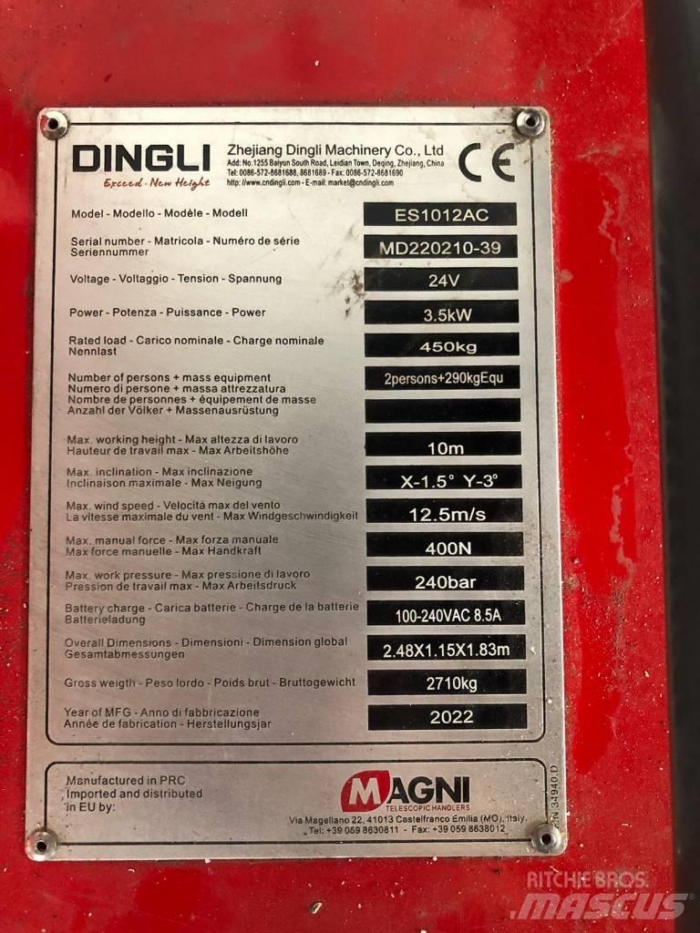 Magni ES 1012 AC Ανυψωτήρες ψαλιδωτής άρθρωσης