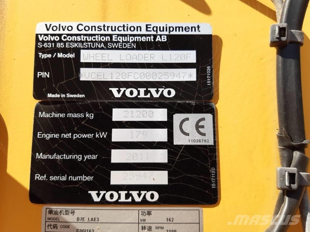 Volvo L 120 F Φορτωτές με λάστιχα (Τροχοφόροι)