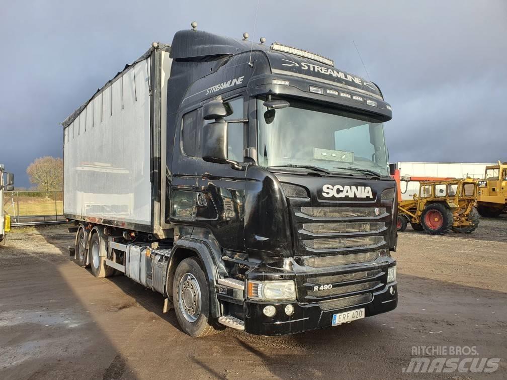 Scania R 490 Φορτηγά θρυμματισένου ξύλου
