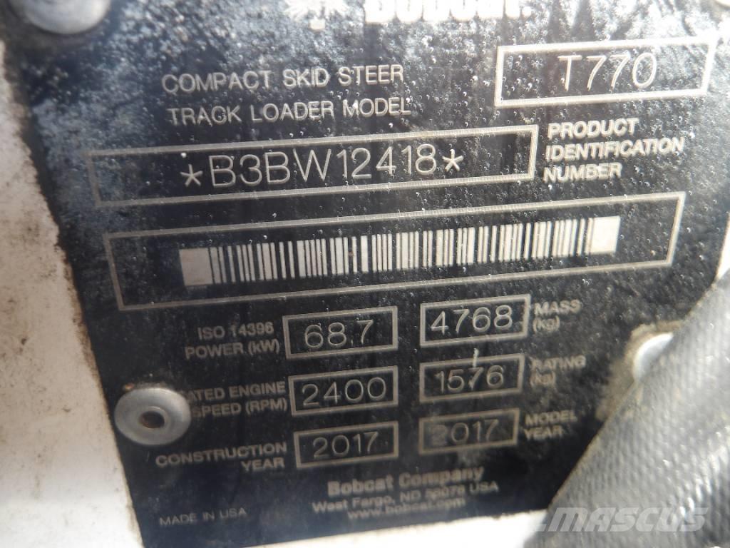 Bobcat T 770 Φορτωτές με ερπύστριες