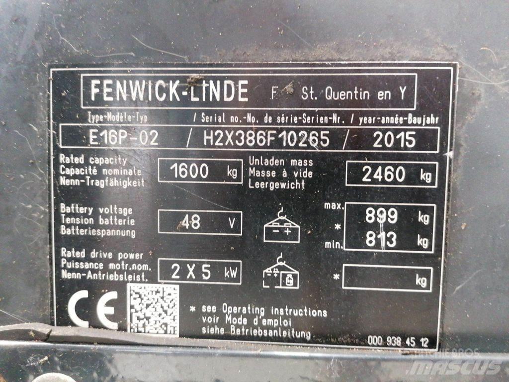 Linde E16P-02 Ηλεκτρικά περονοφόρα ανυψωτικά κλαρκ