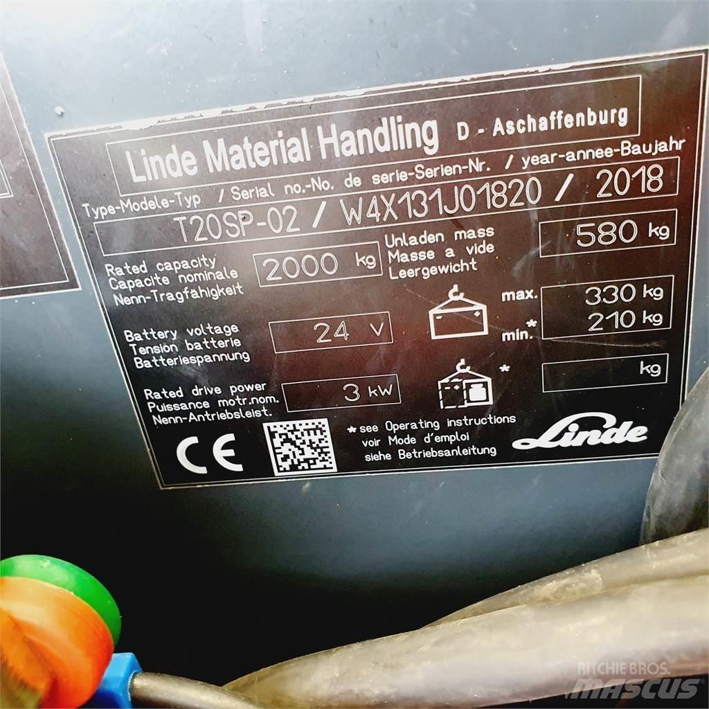 Linde T20SP kurz Χειροκίνητο περονοφόρο ανυψωτικό