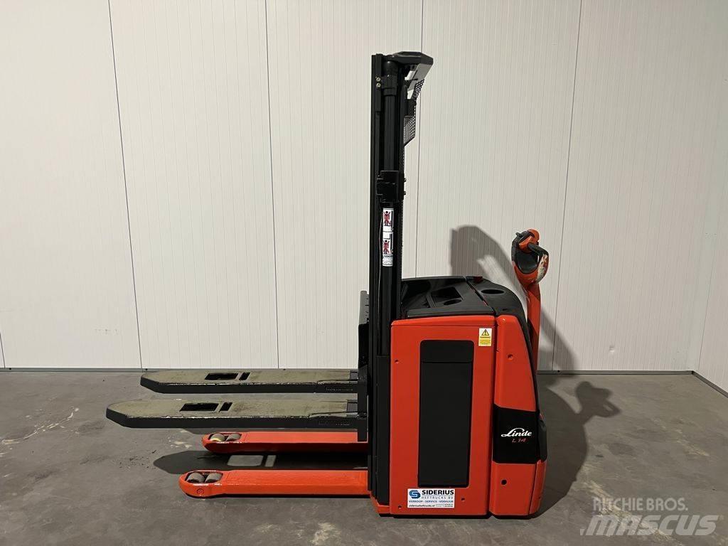 Linde L14 Παλετοφόρα πεζού χειριστή με ιστό