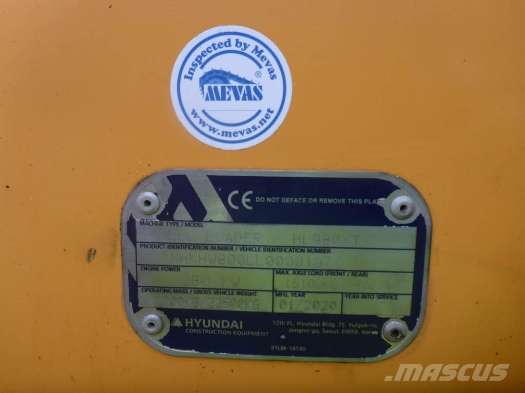 Hyundai HL 980 Φορτωτές με λάστιχα (Τροχοφόροι)