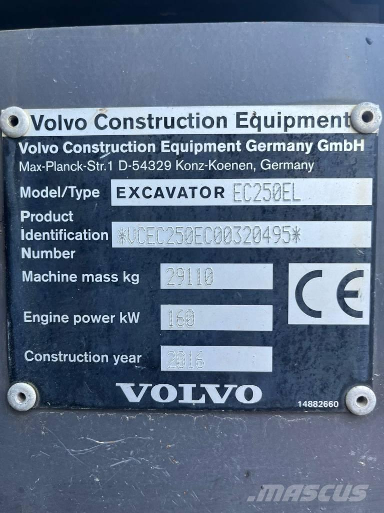 Volvo EC 250 E Εκσκαφείς με ερπύστριες