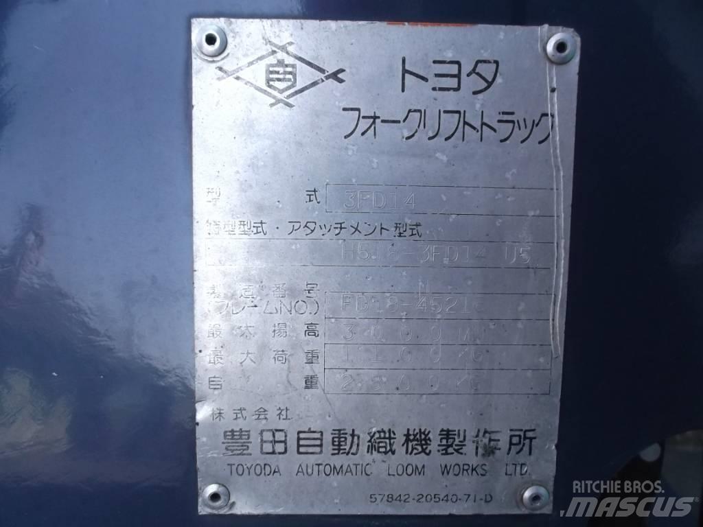 Toyota 3 FD 14 Πετρελαιοκίνητα Κλαρκ